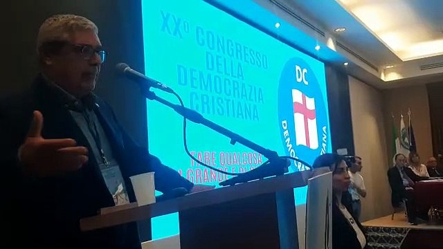 Totò Cuffaro eletto all'unanimità, segretario politico nazionale della Dc