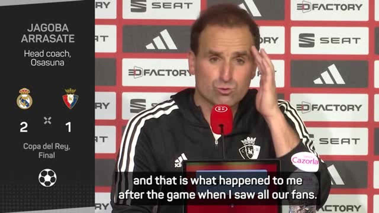'Broken' Arrasate proud of Osasuna despite Copa del Rey defeat - video ...