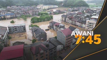 Hujan lebat menenggelamkan sebahagian wilayah Jiangxi