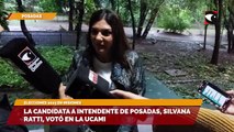 La candidata a Intendente de Posadas, Silvana Ratti, votó en la UCAMI -