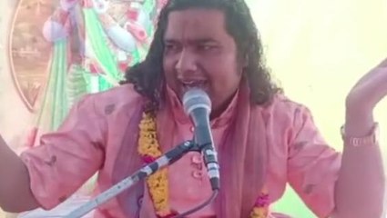 शिवपुरी: कथा वाचक ने मंच से भगवान श्री कृष्ण को लेकर कही बड़ी बात