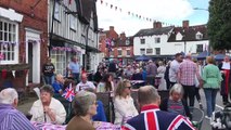 Royal celebrations were held in a market town today - as photos show pageantry there dating back a century