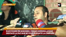 Elecciones en Misiones | Oscar Herrera Ahuad votó en Posadas y tras invitar a los misioneros a sufragar, destacó la madurez y el respeto que caracterizó la campaña electoral