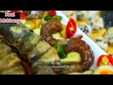 ASMR MUKBANG| Marinated soy sauce King Tiger Shrimp. Rice Balls with Flying fish roe, half-done egg.