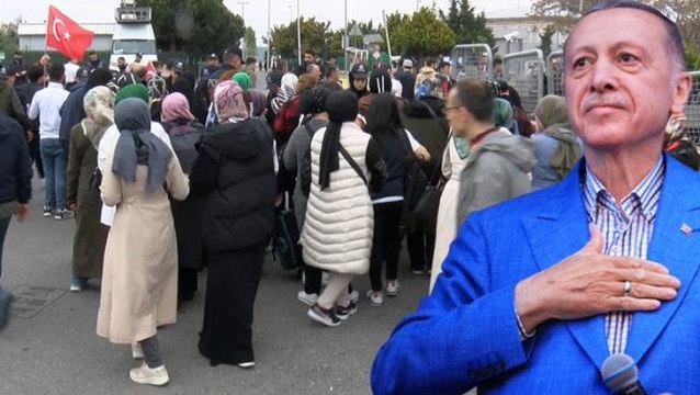 Recep Tayyip Erdoğan'ın konuşacağı Büyük İstanbul Mitingi için Atatürk Havalimanı Millet Bahçesi'ne girişler başladı