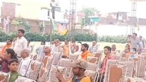 अमेठी: मंत्री नन्द गोपाल गुप्ता की जनसभा से मतदाताओं ने बनाई दूरी, खाली पड़ी रहीं कुर्सियां