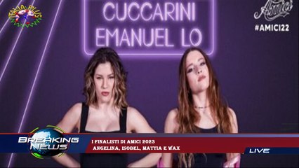 I finalisti di Amici 2023  Angelina, Isobel, Mattia e Wax
