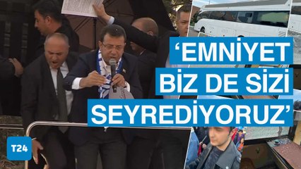 Belediye otobüsleri engeliyle başlamıştı, İmamoğlu'nun Erzurum mitingine taşlı saldırı!
