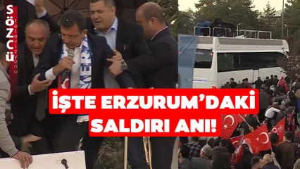 Ekrem İmamoğlu'na Erzurum'da Organize Saldırı! İşte Saldırı Anları