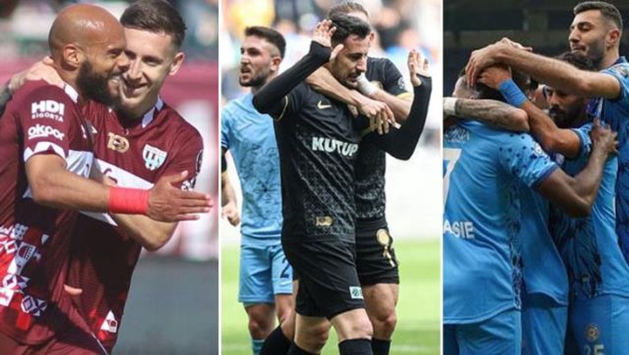 1. Lig'de aynı anda 7 maç oynandı, futbol şöleni yaşandı! Rizespor'dan Süper Lig için dev adım