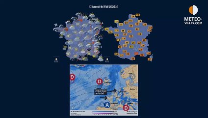 prévisions météo villes du dimanche 7 mai 2023