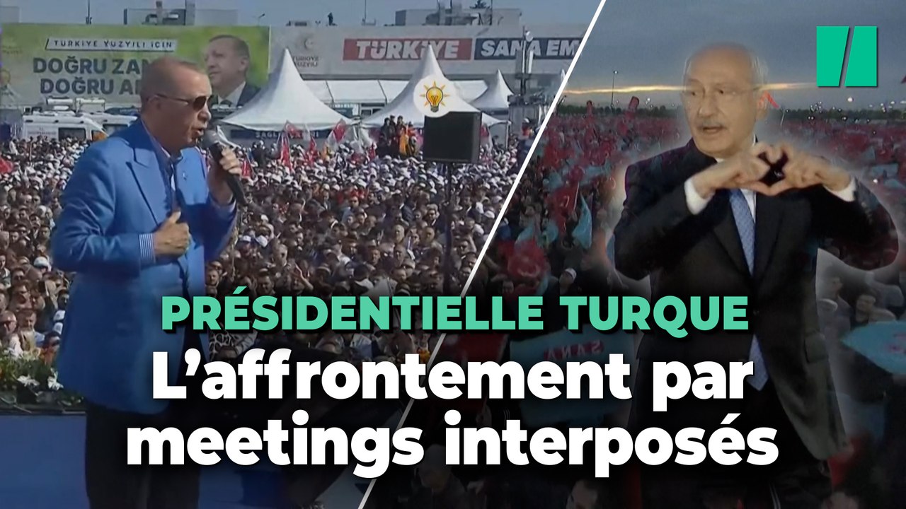 Avant la présidentielle en Turquie, Erdogan et son opposant s’affrontent à coups de meetings géants