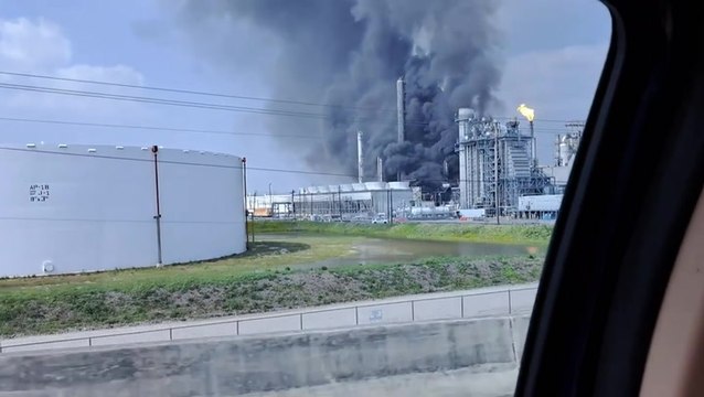 Watch: Smoke billows as fire rages at Shell chemical plant in Houston