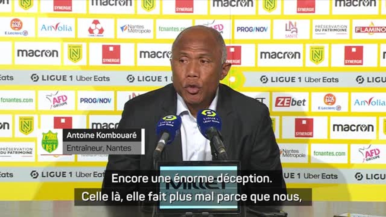 34e j. - Kombouaré : "Il faut qu'on se mette un gros coup de pied au cul"