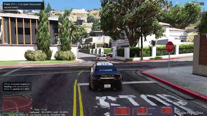 Stolen Cop Car Pursuit #GTA5 #LSPDFR