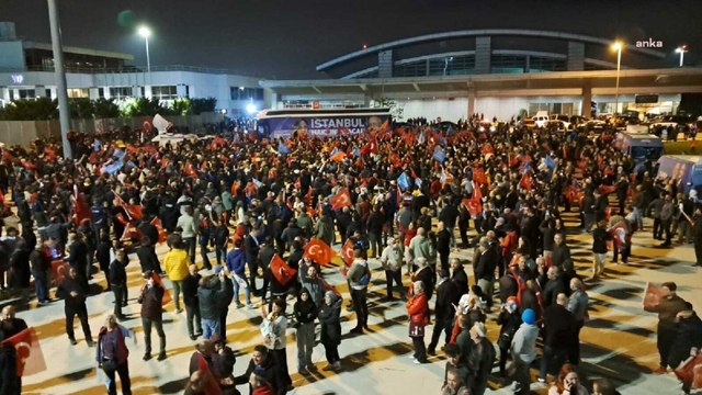 Sabiha Gökçen Havalimanı miting alanına döndü