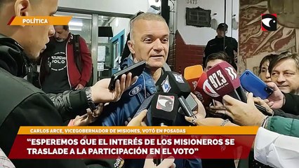 “Esperemos que el interés que vimos recorriendo la provincia, se traslade a la participación en el voto” aseguró Carlos Arce
