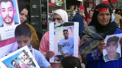 الرباط.. مغاربة يطالبون بإعادة أبنائهم المفقودين بليبيا ويستغيثون بغينا نشوفو ولادنا حيين أو ميتين