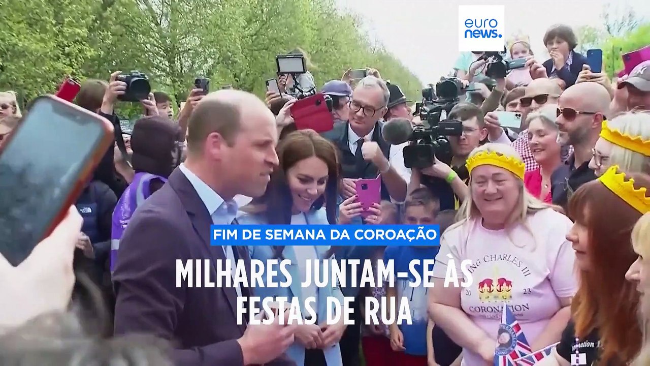 Britânicos festejam a coroação