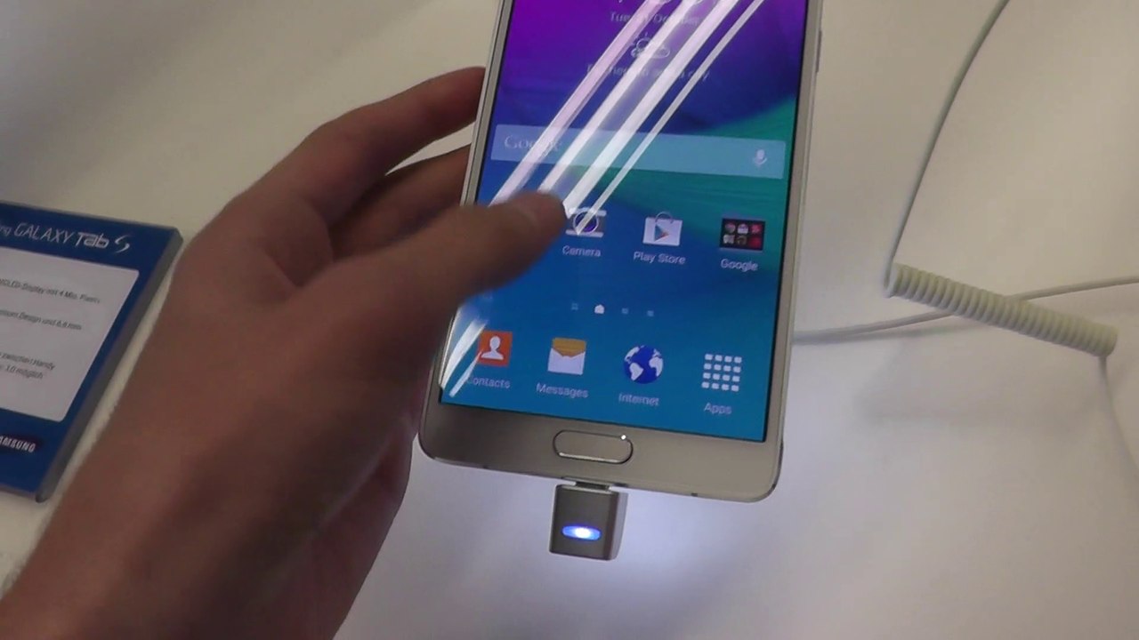 zum ersten Mal Samsung Galaxy Note 4 ausprobieren (2014-10-21)