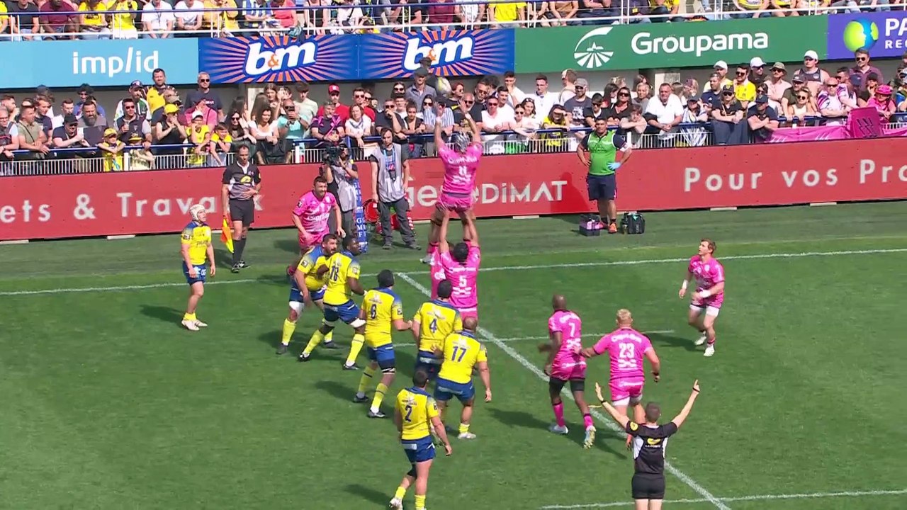 TOP 14 - Essai de Giorgi BERIA (ASM) - ASM Clermont - Stade Français Paris - Saison 2022-2023
