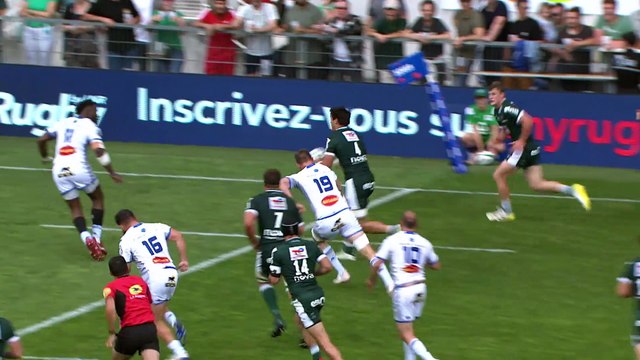TOP 14 - Essai de Emilien GAILLETON (SP) - Section Paloise - Castres Olympique - Saison 2022-2023