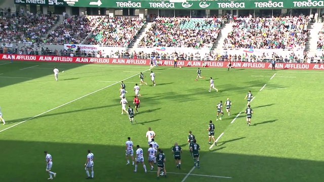 TOP 14 - Essai de Emilien GAILLETON 2 (SP) - Section Paloise - Castres Olympique - Saison 2022-2023