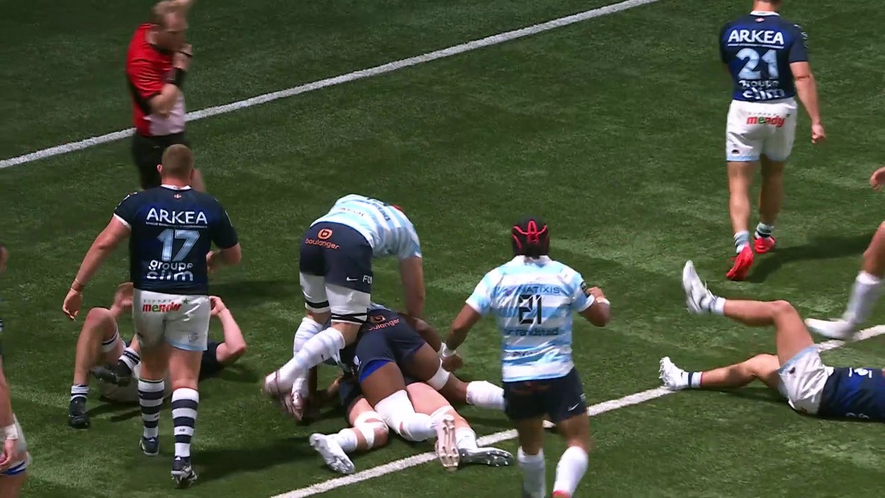 TOP 14 - Essai de Fabien SANCONNIE (R92) - Racing 92 - Aviron Bayonnais - Saison 2022-2023