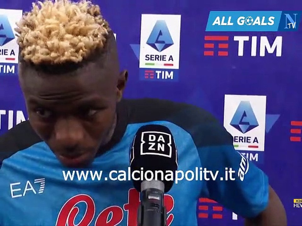 Napoli-Fiorentina 1-0 7/5/23 intervista post-partita Victor Osimhen