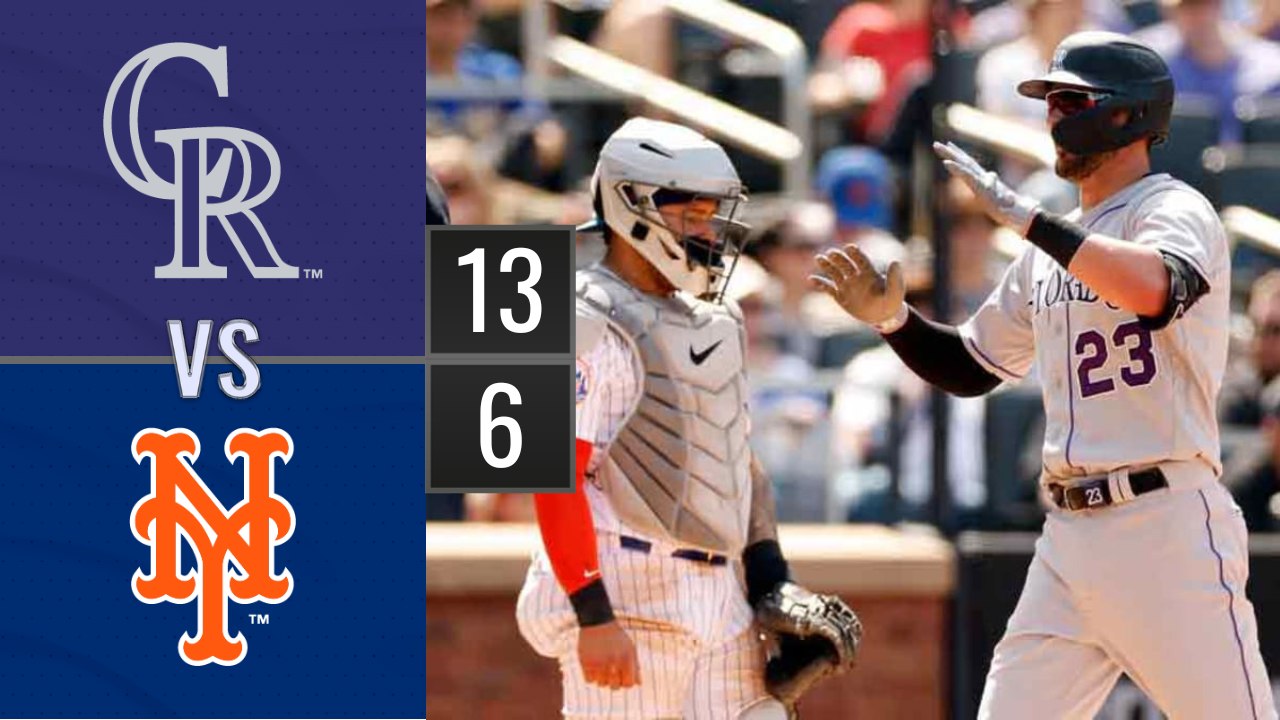 Resumen Rockies de Colorado vs Mets de New York...