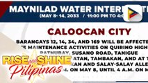Ilang bahagi ng Caloocan, Valenzuela, at QC, pansamantalang mawawalan ng tubig ngayong Lunes