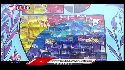 Flyover Bridges Has Decorated In Guwahati By Using Waste Material _ V6 Teenmaar (1)