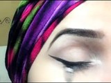 How to apply winged liner   easy and Glam eye makeup tutorial