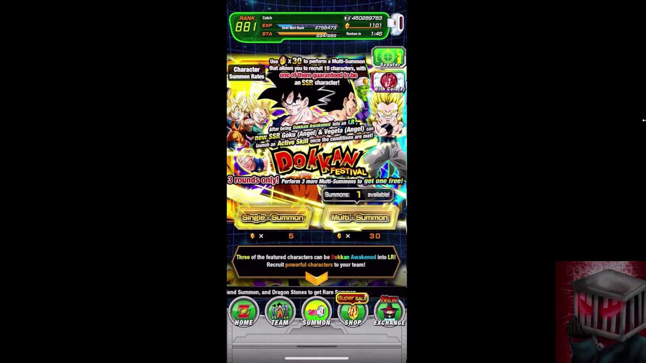 DBZ Dokkan Battle LR Teq Gogeta Banner Summons part 1