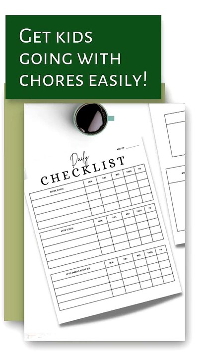 Get Your Kids Excited About Chores with Our Printable Chore Chart!