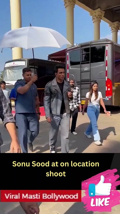Sonu Sood at on location shoot