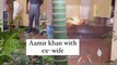Aamir Khan with Ex Wife Kiran Rao at Pamela Chopra's Last Rites
