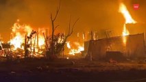 Arden varias chabolas en un incendio en Fuenlabrada