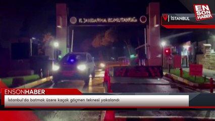 İstanbul'da batmak üzere kaçak göçmen teknesi yakalandı