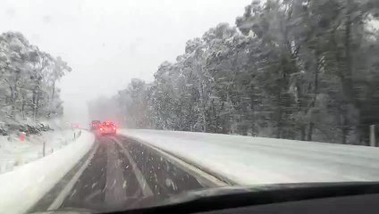 Snow falls in Canberra region on coldest May day since 2000