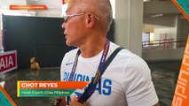 Despite inconveniences, Gilas coach Chot Reyes stays dead set on their goal: “We just have to give our best & play the game.”  #SEAGames32