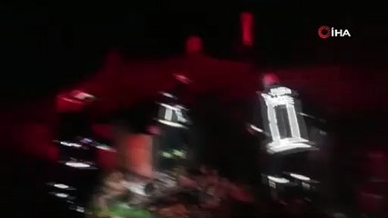 Metruk evdeki yangını devriye atan polisler fark etti