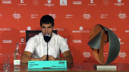 ATP - Madrid 2023 - Carlos Alcaraz : "Soy un jugador de finales"