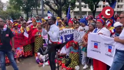 Saint-Denis : un rassemblement en soutien à l'opération Wuambushu