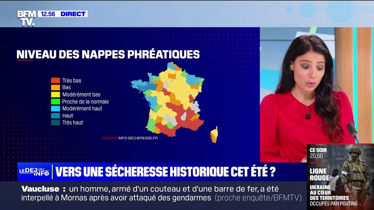 Sécheresse: quel est le niveau des nappes phréatiques?