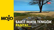 Kecantikan Pantai Bisikan Bayu dicemari sampah