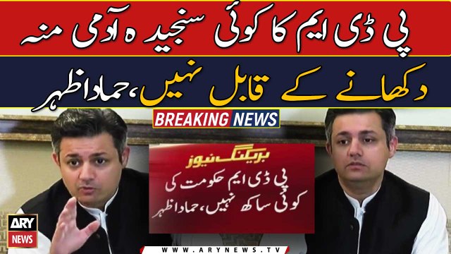 Hammad Azhar blasts PDM government