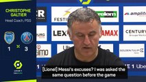 Galtier has nothing to say about Messi apology video