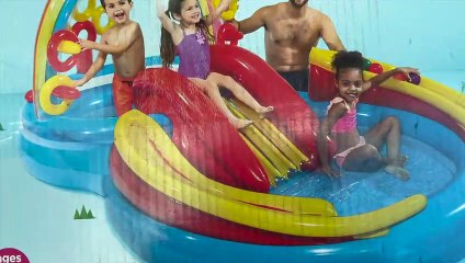 Intex Rainbow Ring Inflatable Play Center, 117 X 76 X 53, For Ages 2+ Toys & Games