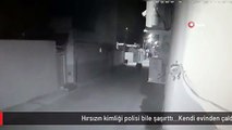 Hırsızın kimliği polisi bile şaşırttı...Kendi evinden çaldığı televizyonu sırtlayarak götürdü